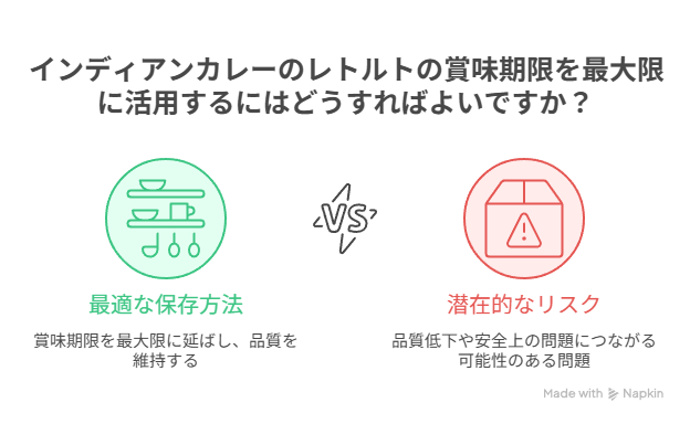 インディアンカレーのレトルトは賞味期限はどれくらい？