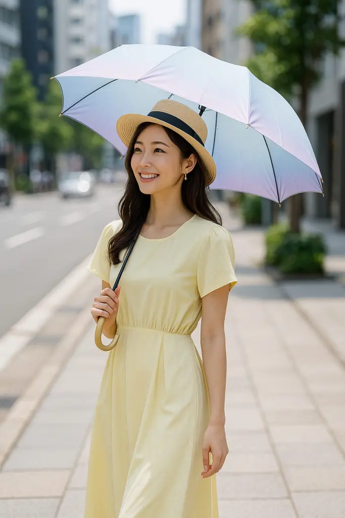 UVカット効果が高い日傘は通常どの程度ですか？